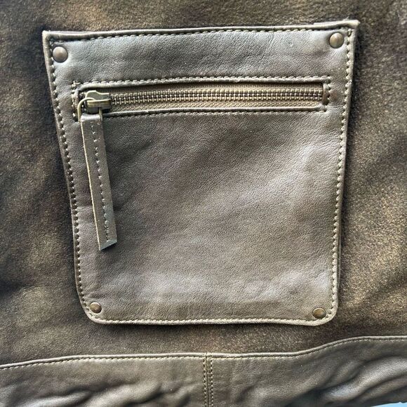 Free People x We The Free, Sage Backpack in Bitter Olive, Leather & Suede main image 9